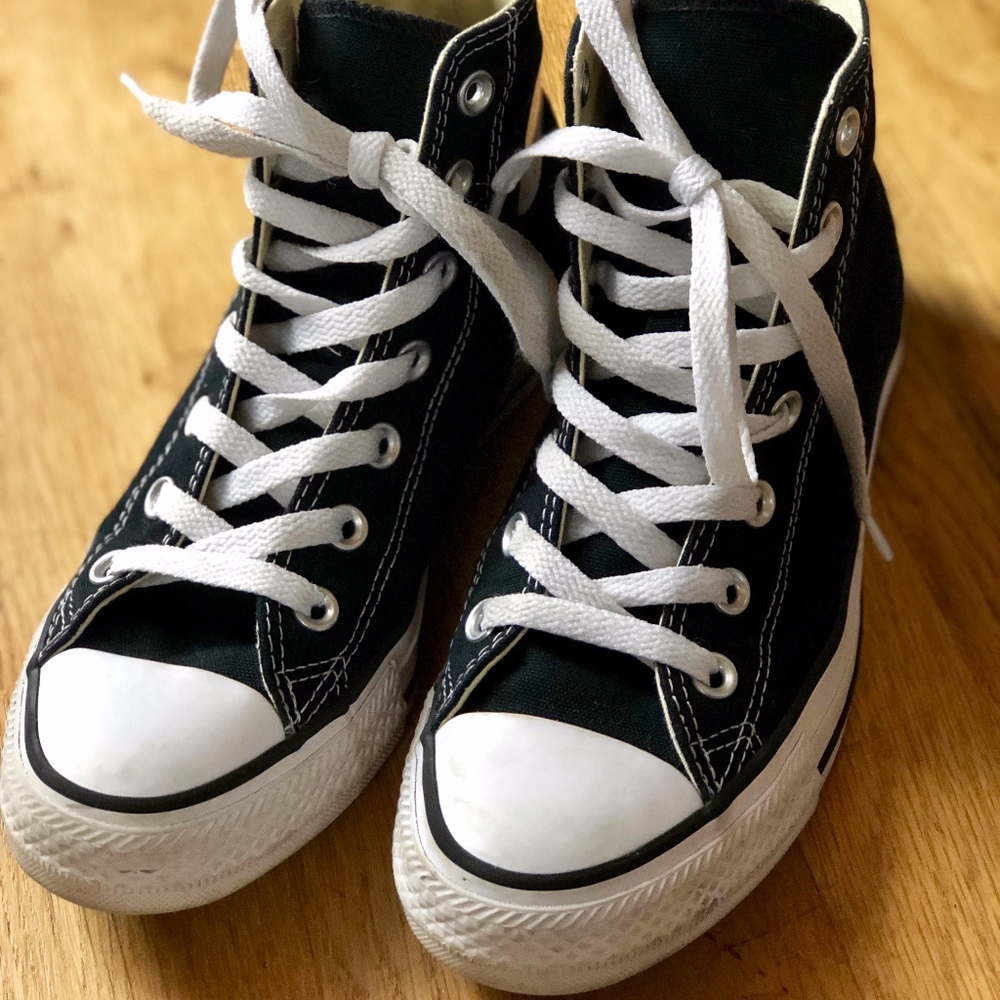 Converse Classic High Top Chuck Taylors Black -7